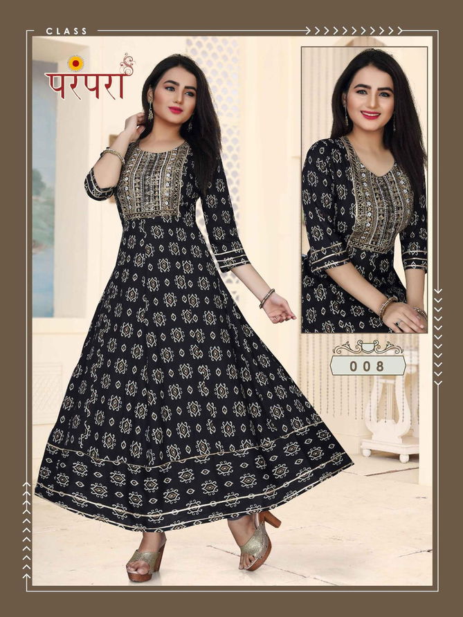 Ft Parampara Ethnic Wear Wholesale Long Anarkali Kurti Collection